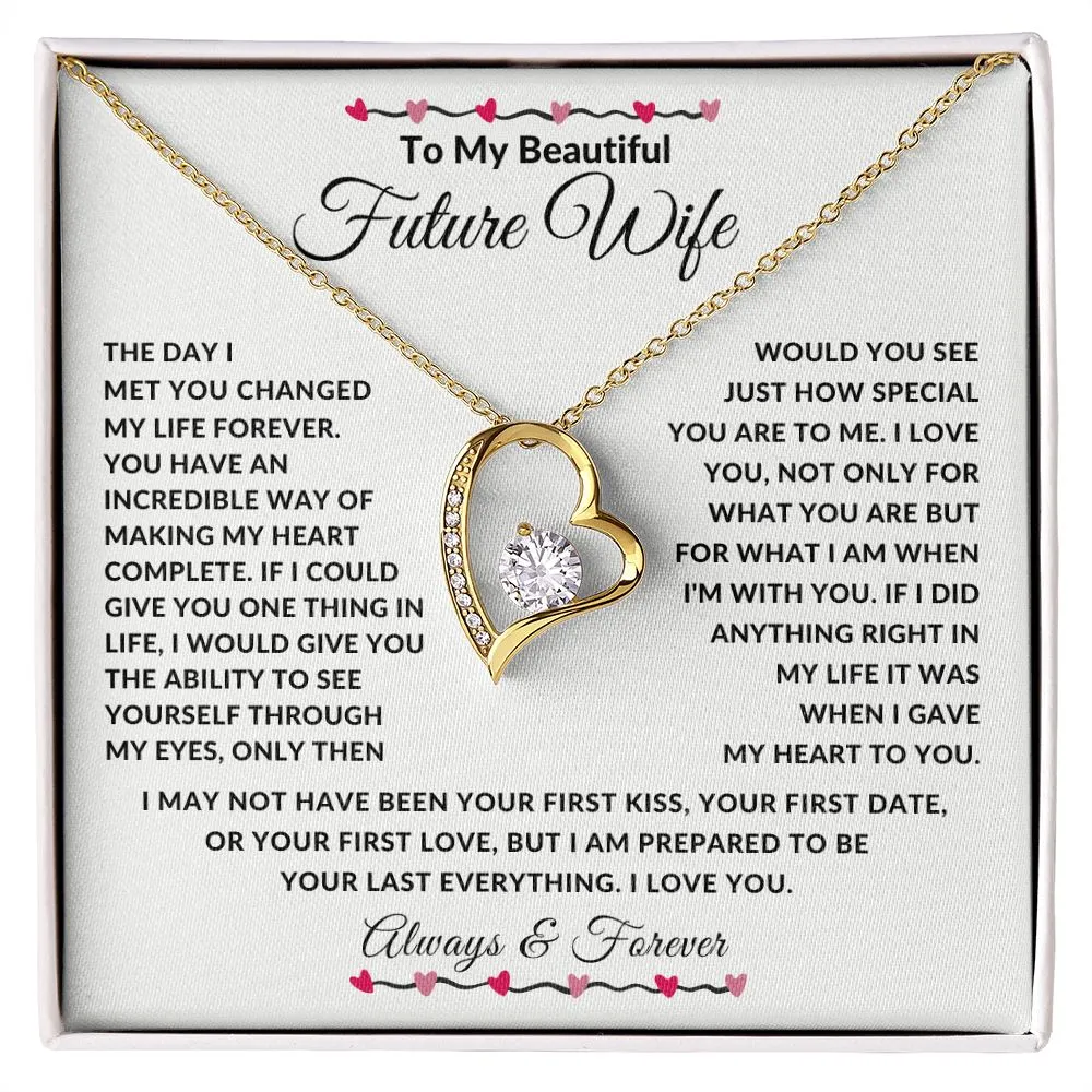 To My Beautiful Future Wife The Day We Met Red