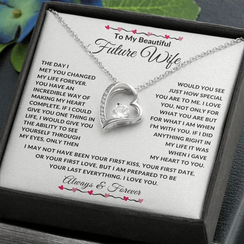 To My Beautiful Future Wife The Day We Met Red