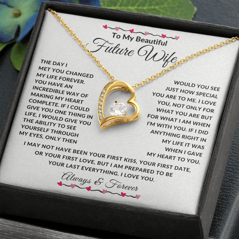 To My Beautiful Future Wife The Day We Met Red