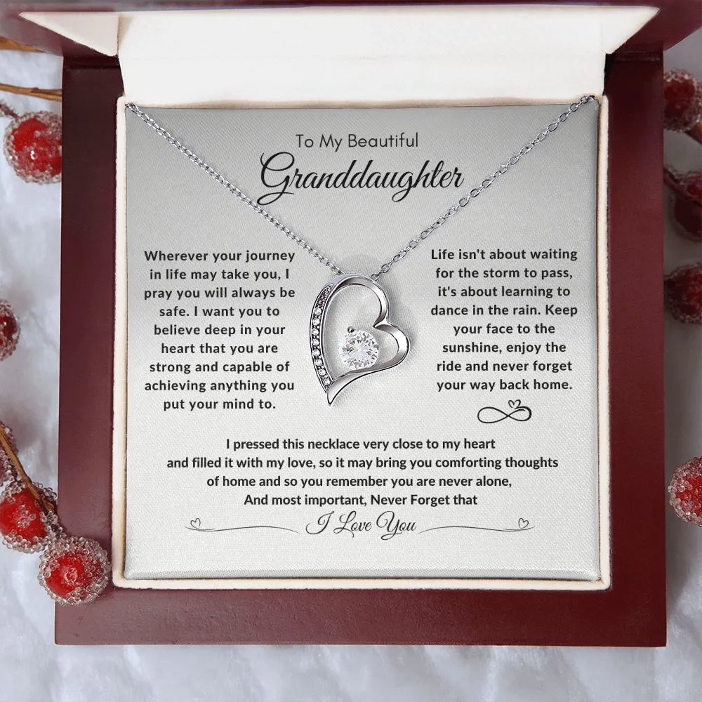 To My Beautiful Granddaughter Your Journey In Life