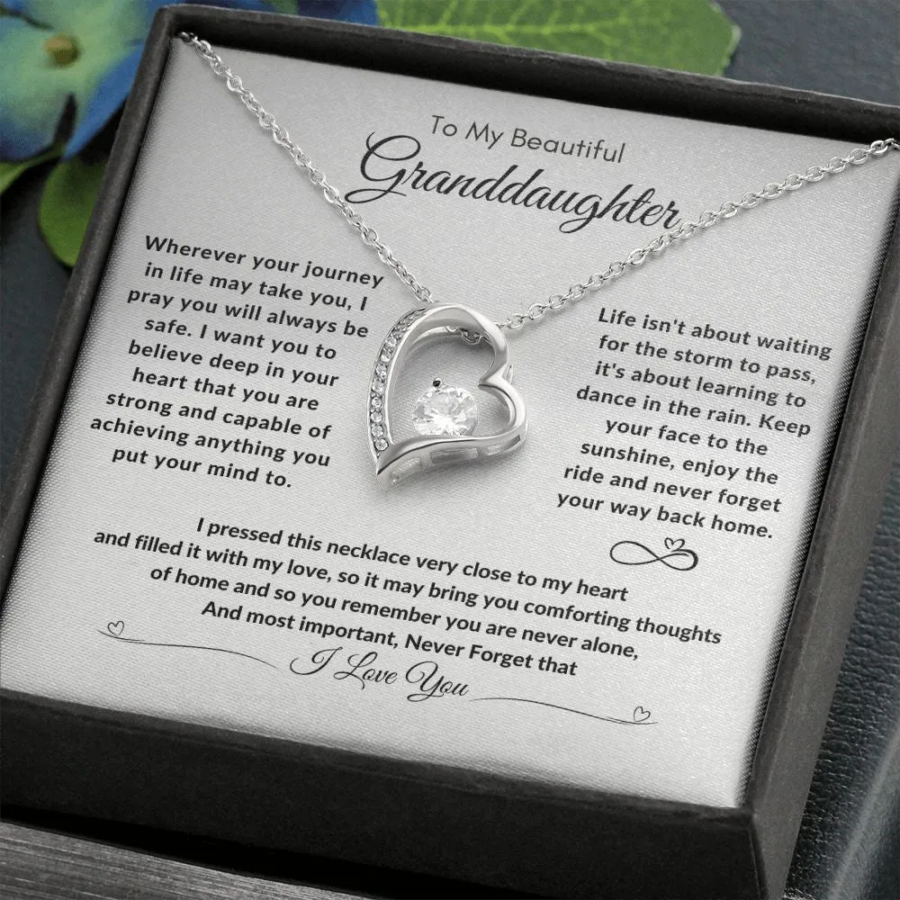 To My Beautiful Granddaughter Your Journey In Life