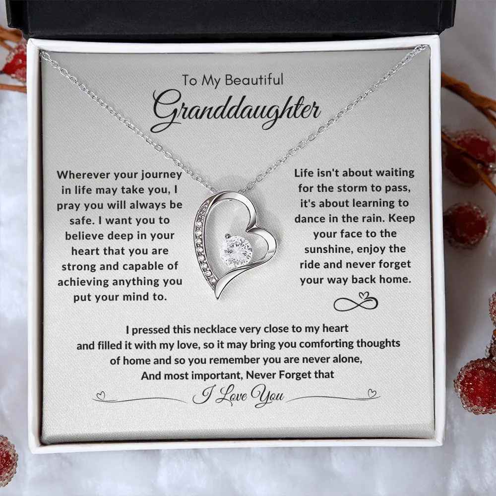 To My Beautiful Granddaughter Your Journey In Life
