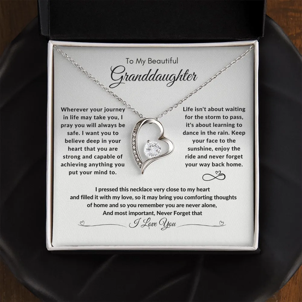 To My Beautiful Granddaughter Your Journey In Life
