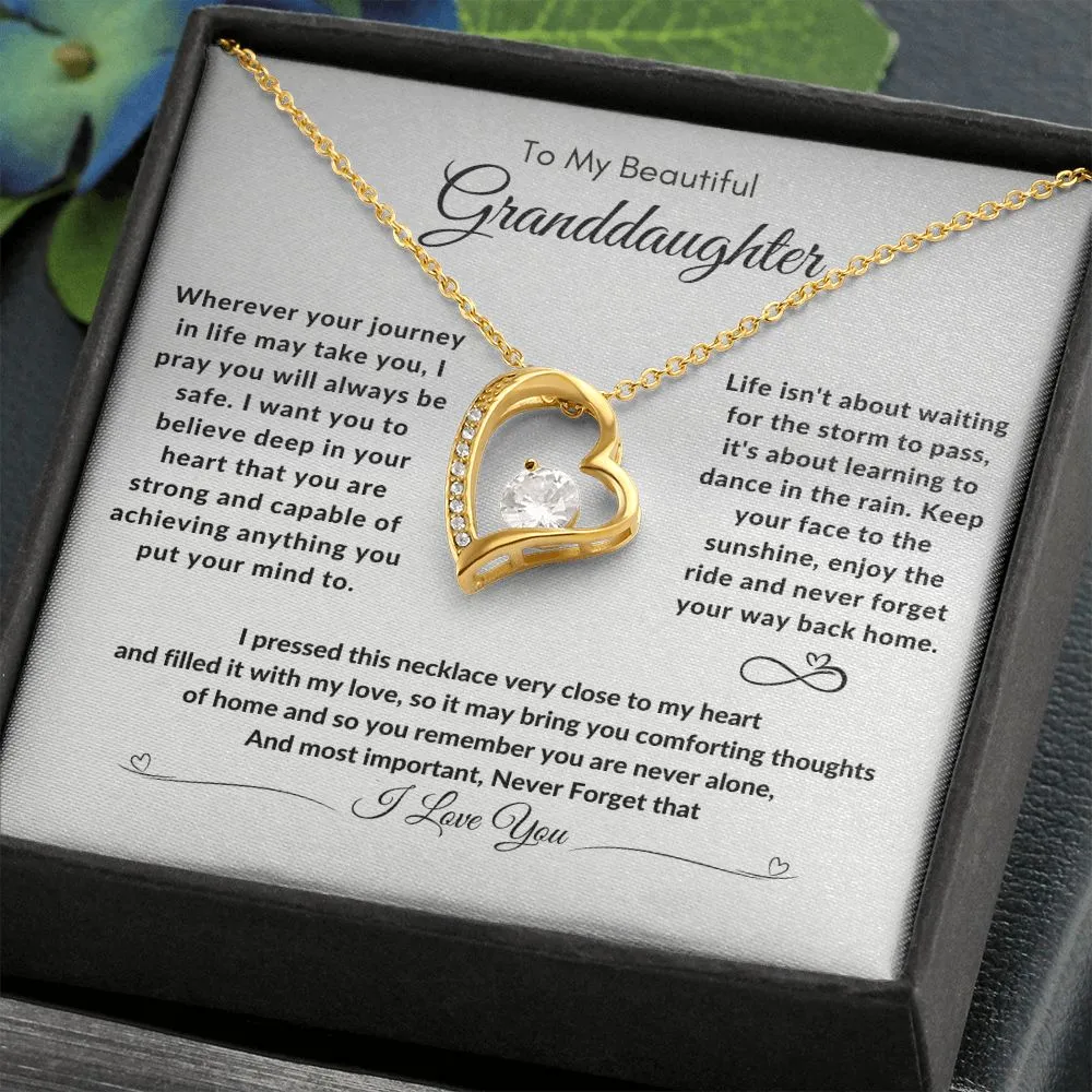 To My Beautiful Granddaughter Your Journey In Life