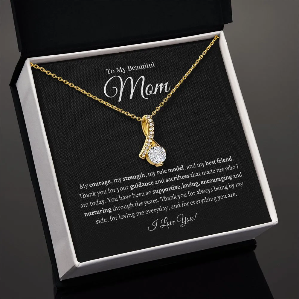 To My Beautiful Mom | Alluring Beauty Necklace