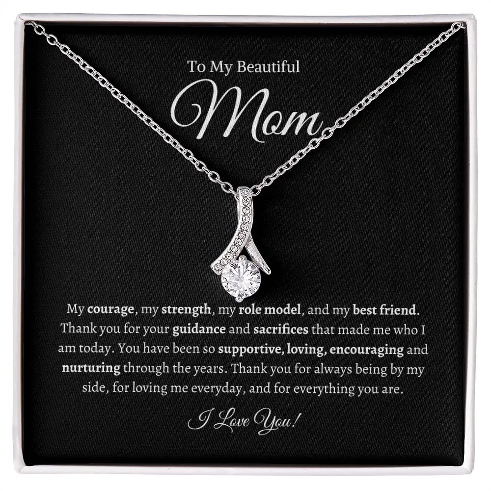 To My Beautiful Mom | Alluring Beauty Necklace