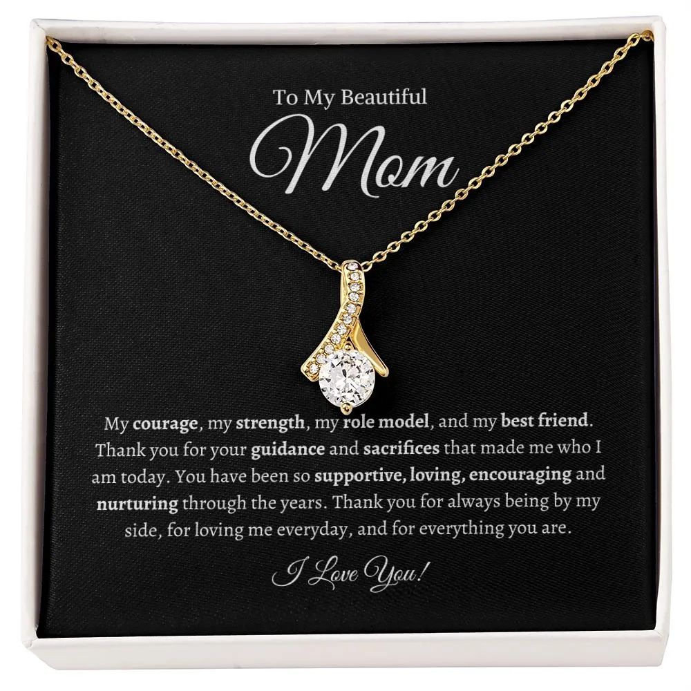 To My Beautiful Mom | Alluring Beauty Necklace
