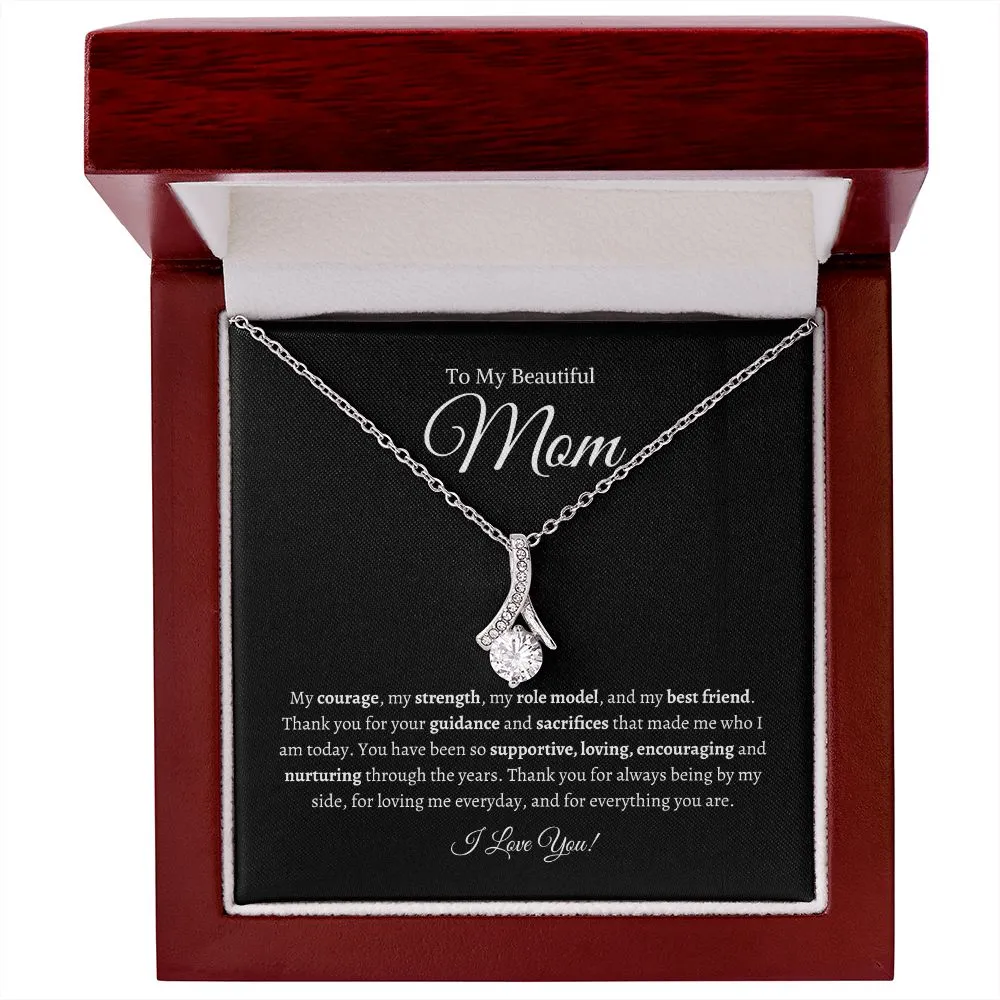 To My Beautiful Mom | Alluring Beauty Necklace