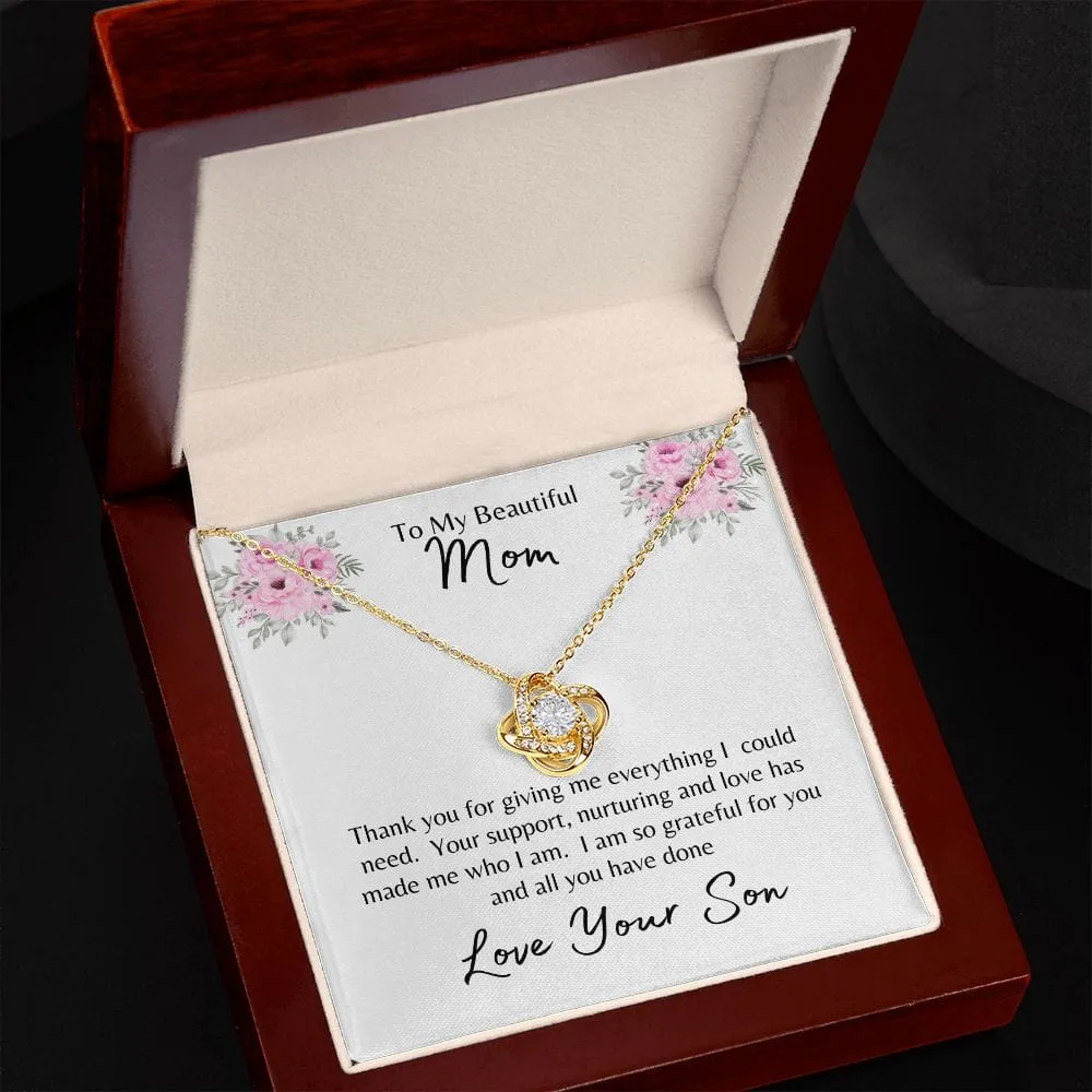 To My Beautiful Mom l Love Your Son