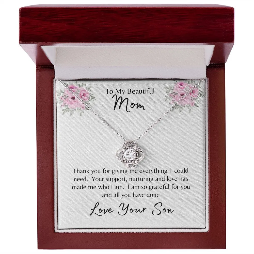 To My Beautiful Mom l Love Your Son