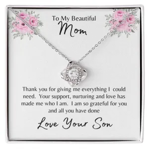 To My Beautiful Mom l Love Your Son