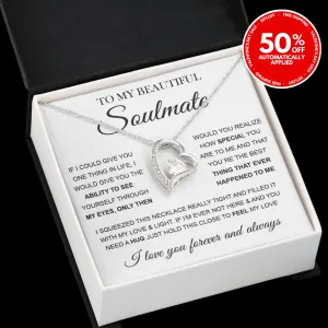 To My Beautiful Soulmate | Forever Love Necklace ❤️