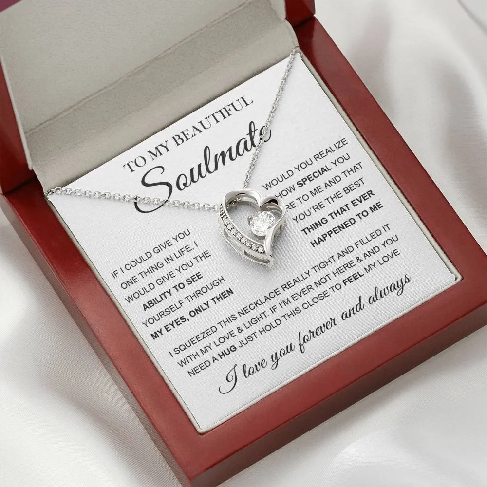 To My Beautiful Soulmate | Forever Love Necklace ❤️