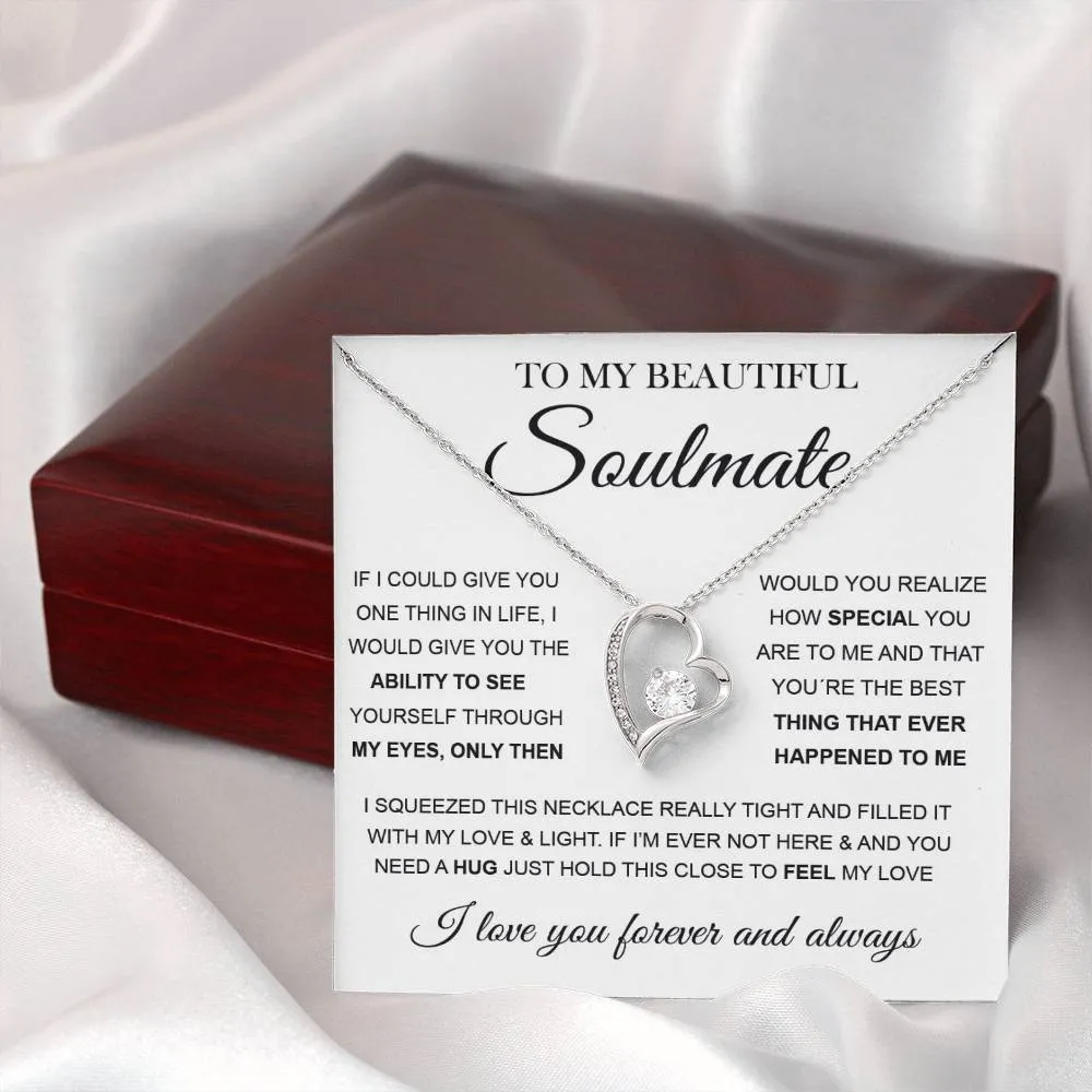 To My Beautiful Soulmate | Forever Love Necklace ❤️