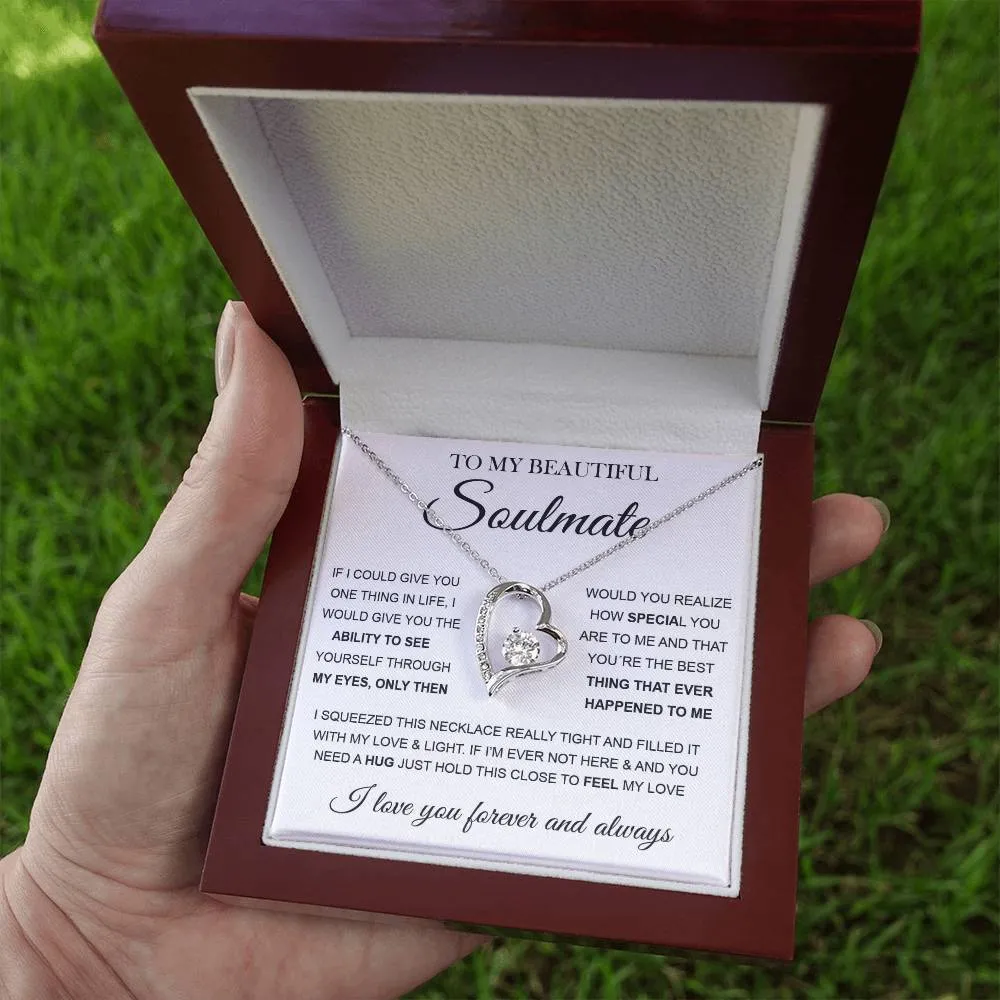 To My Beautiful Soulmate | Forever Love Necklace ❤️