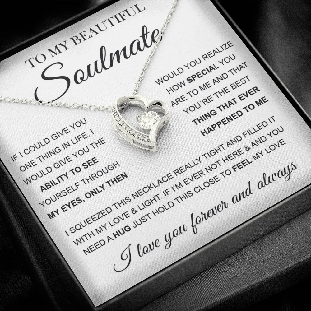 To My Beautiful Soulmate | Forever Love Necklace ❤️