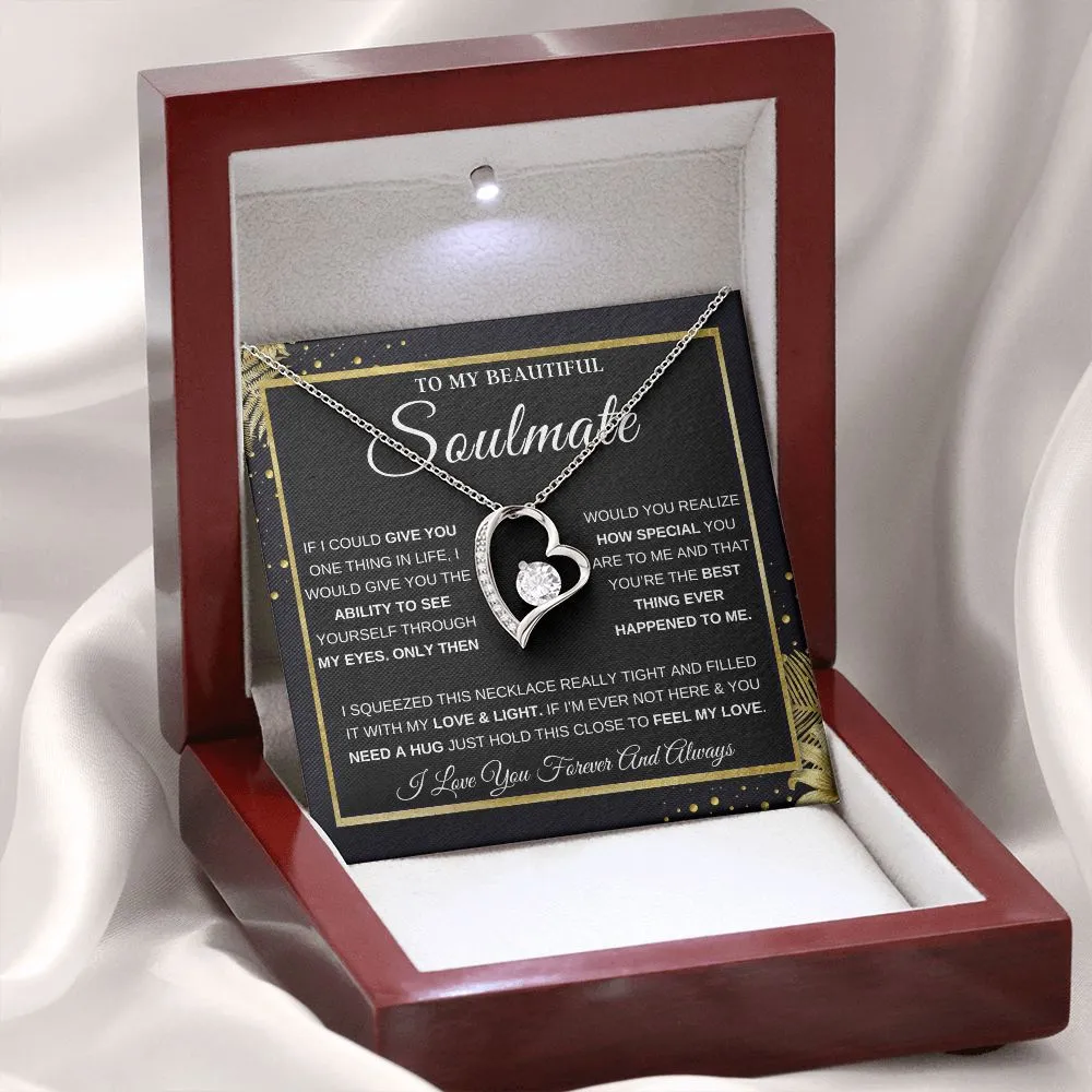 To My Beautiful Soulmate - Forever Love Necklace
