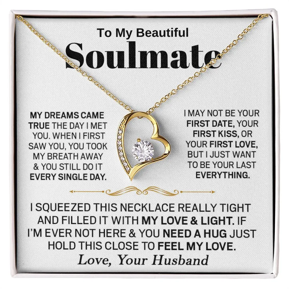 To My Beautiful Soulmate - Forever Love Necklace