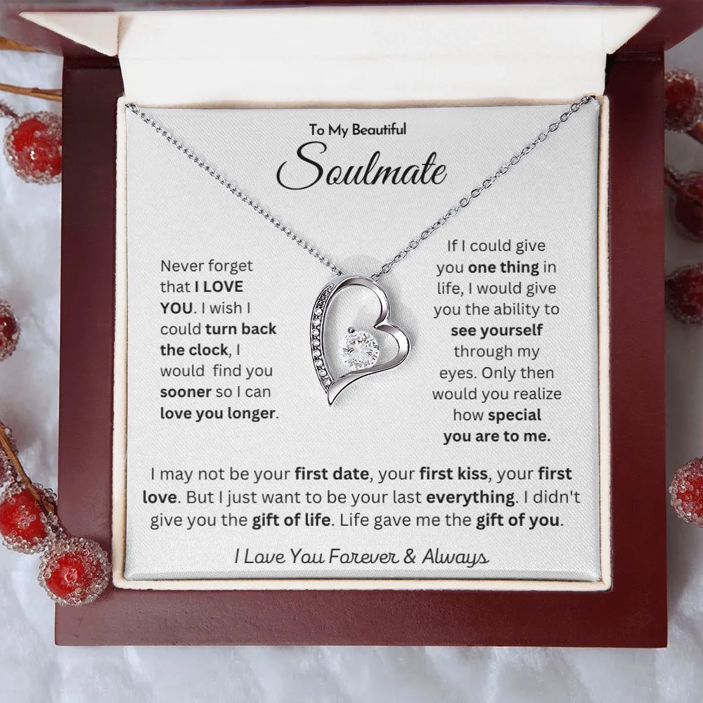 To My Beautiful Soulmate - Forever Love Necklace