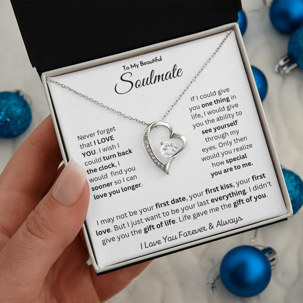 To My Beautiful Soulmate - Forever Love Necklace