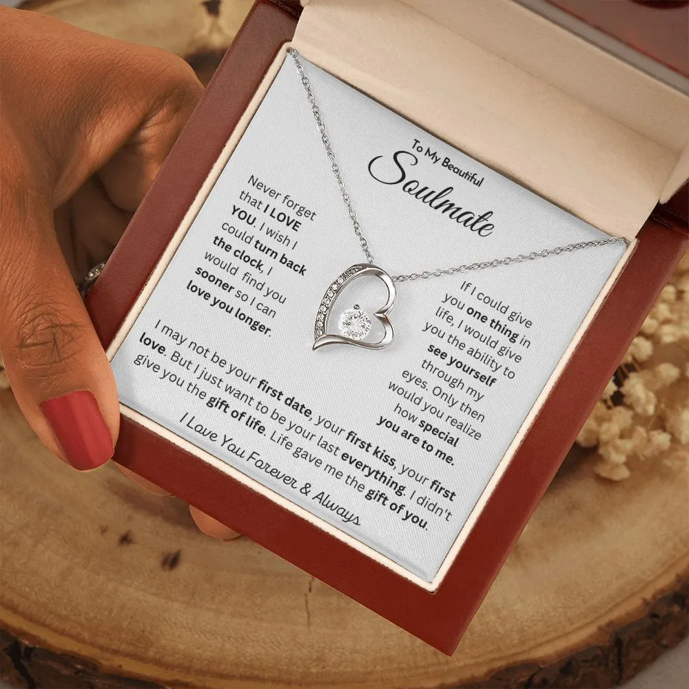 To My Beautiful Soulmate - Forever Love Necklace