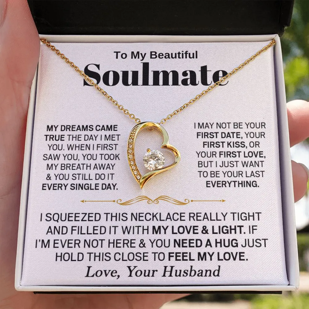 To My Beautiful Soulmate - Forever Love Necklace