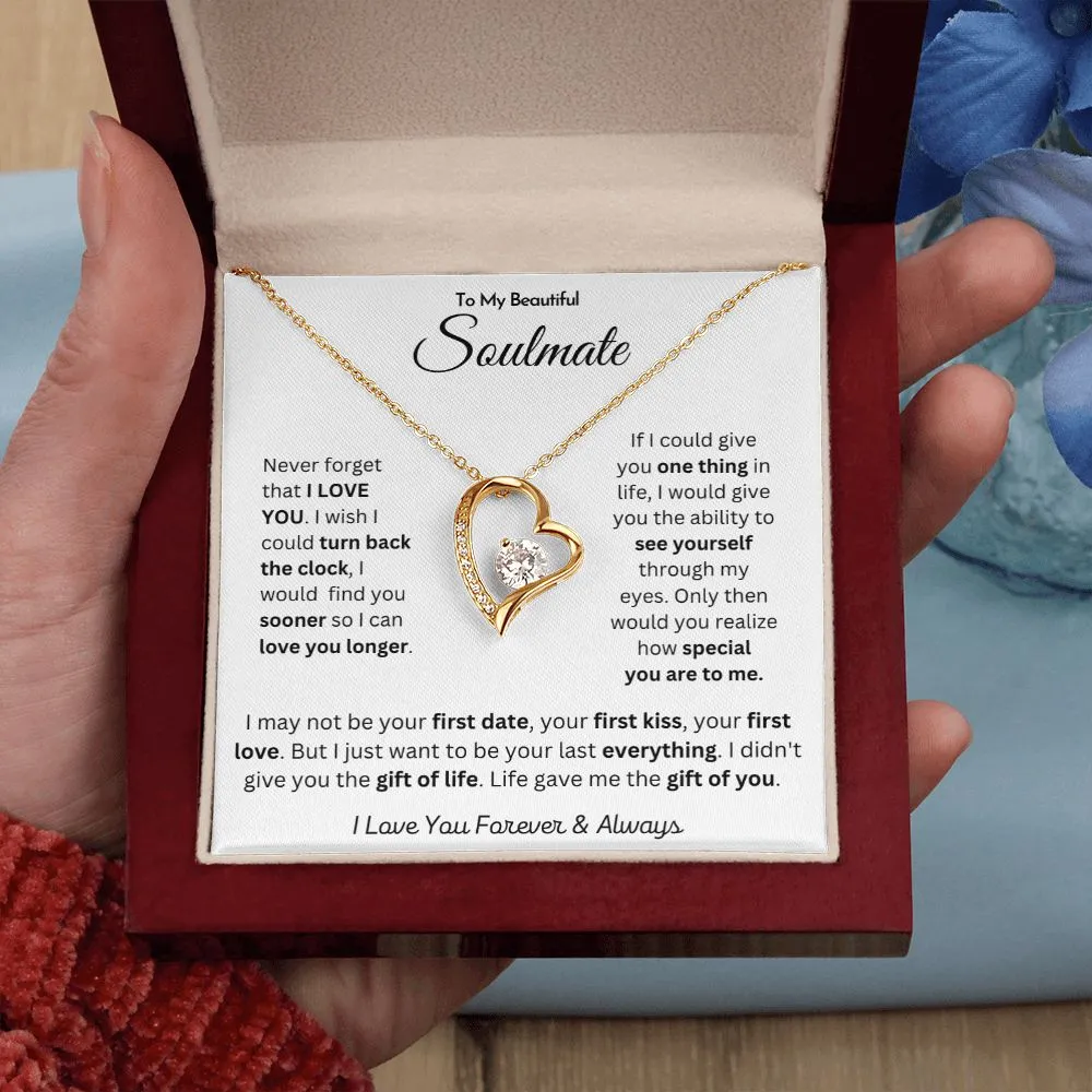 To My Beautiful Soulmate - Forever Love Necklace
