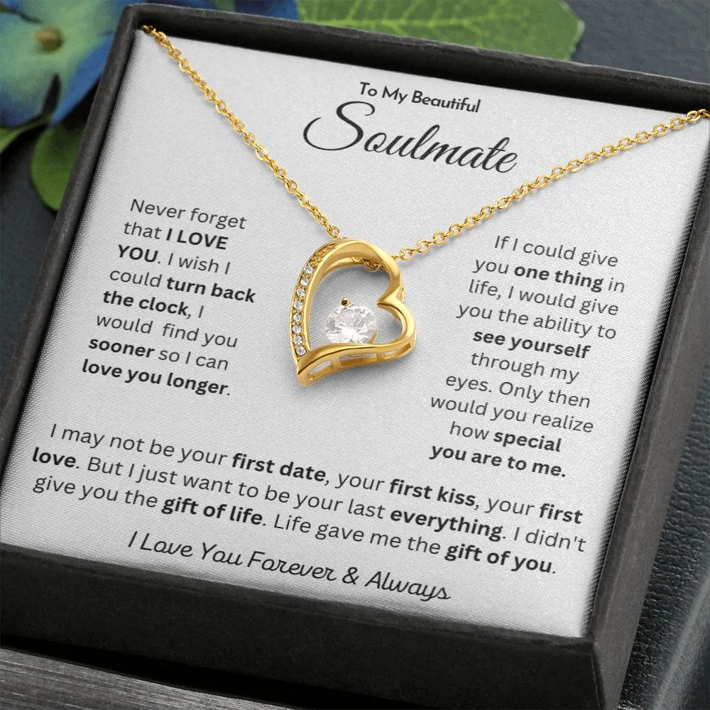 To My Beautiful Soulmate - Forever Love Necklace