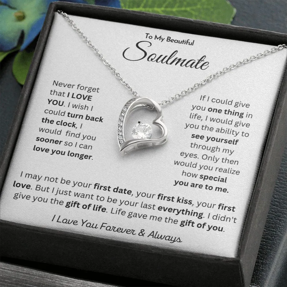 To My Beautiful Soulmate - Forever Love Necklace