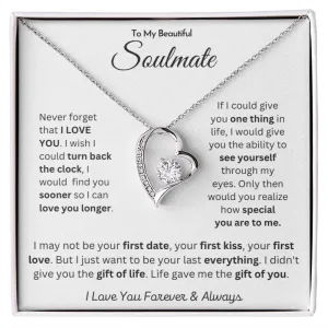 To My Beautiful Soulmate - Forever Love Necklace