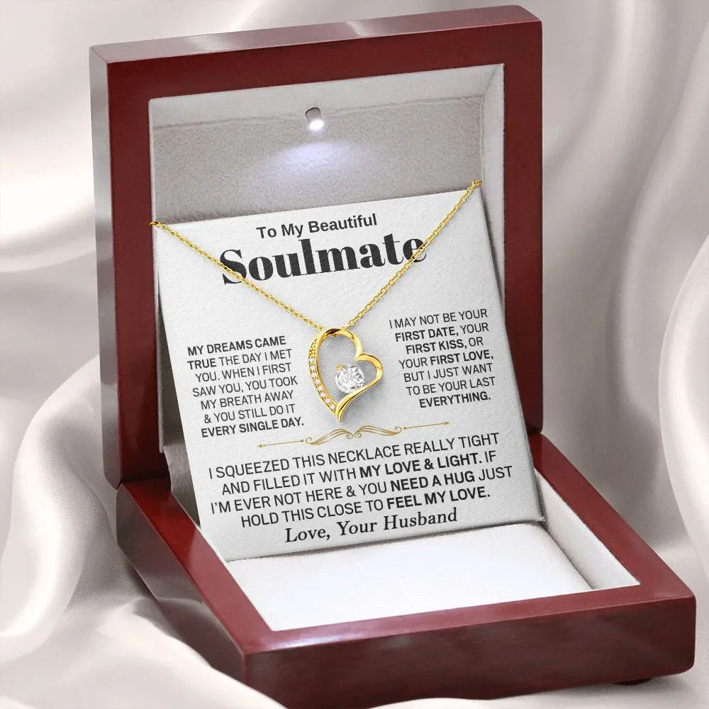 To My Beautiful Soulmate - Forever Love Necklace