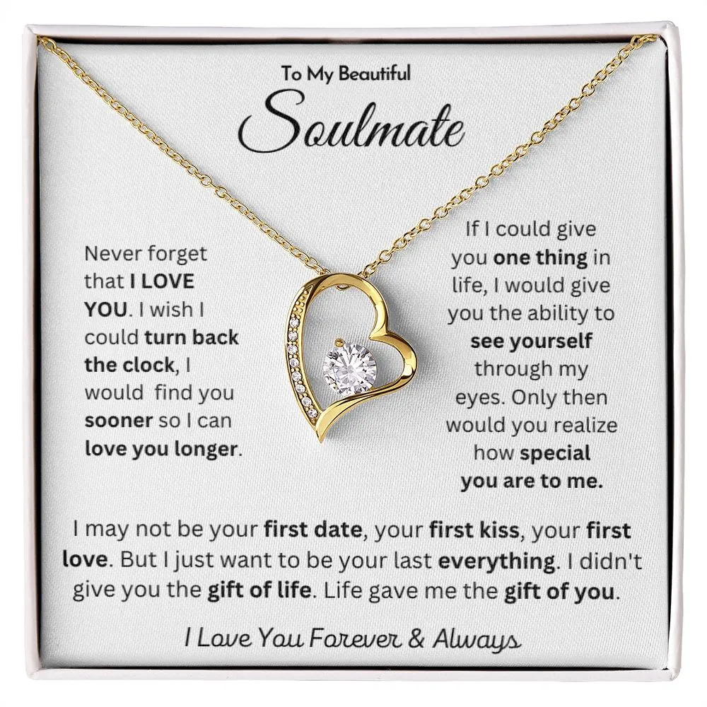 To My Beautiful Soulmate - Forever Love Necklace