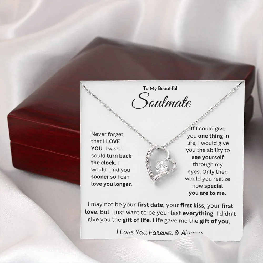 To My Beautiful Soulmate - Forever Love Necklace