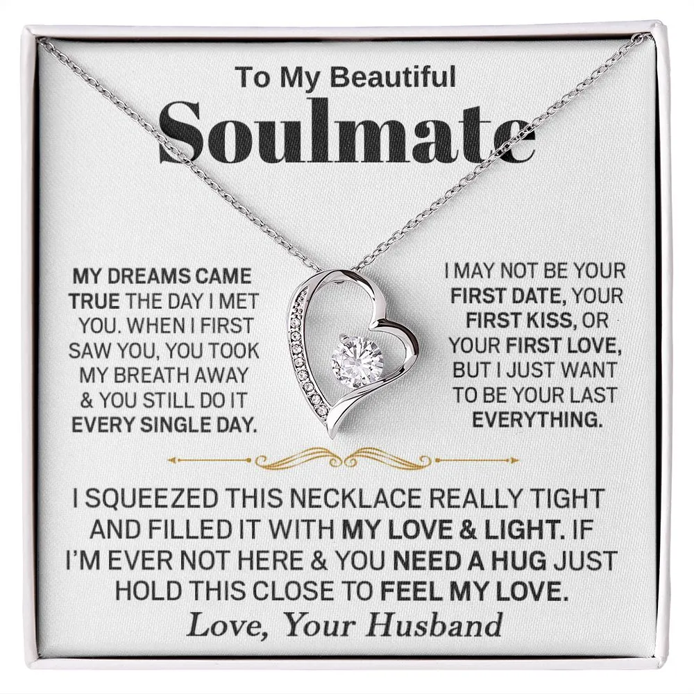 To My Beautiful Soulmate - Forever Love Necklace