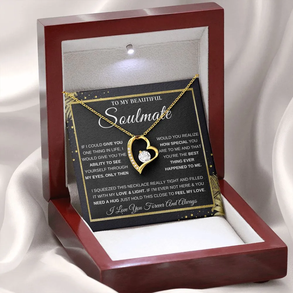 To My Beautiful Soulmate - Forever Love Necklace