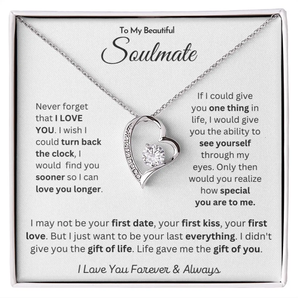 To My Beautiful Soulmate - Forever Love Necklace