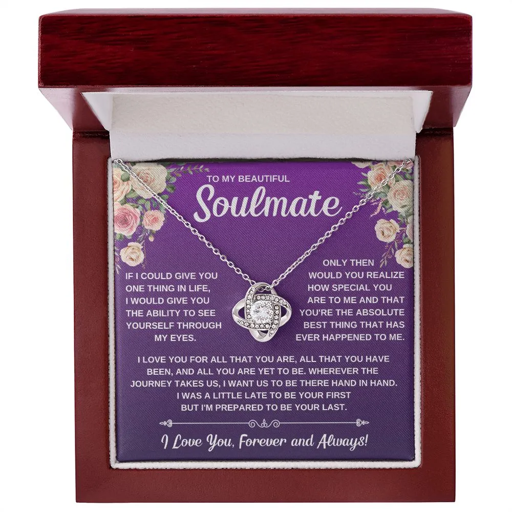 To My Beautiful Soulmate | Love Knot Necklace