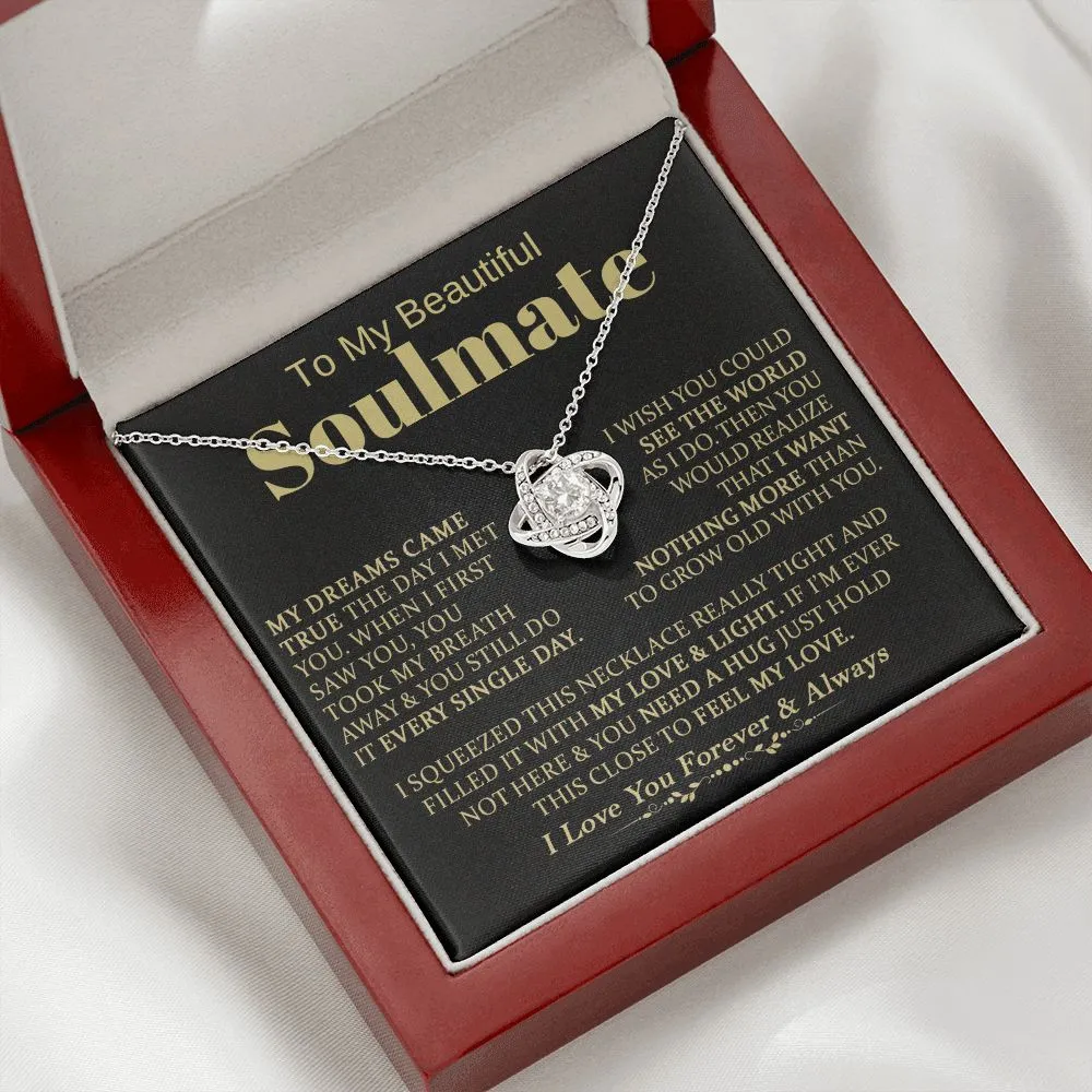 To My Beautiful Soulmate - Love Knot Necklace