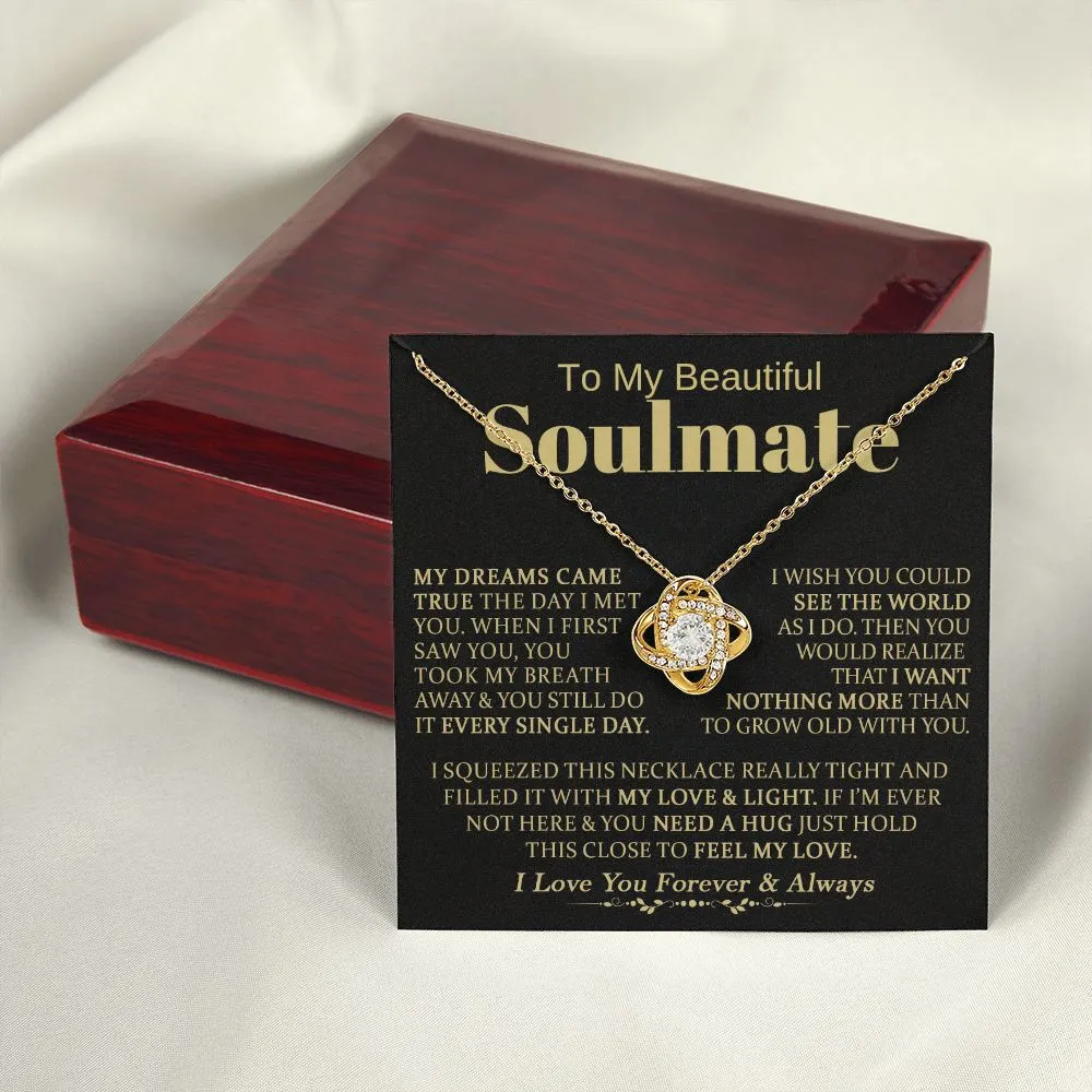 To My Beautiful Soulmate - Love Knot Necklace
