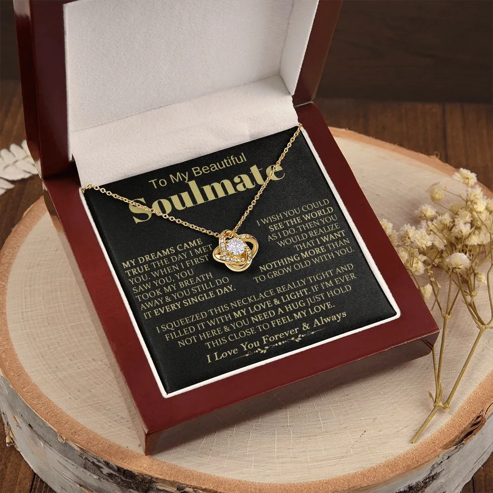 To My Beautiful Soulmate - Love Knot Necklace