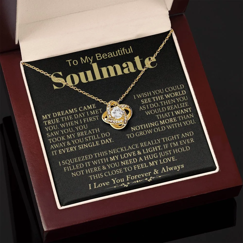 To My Beautiful Soulmate - Love Knot Necklace