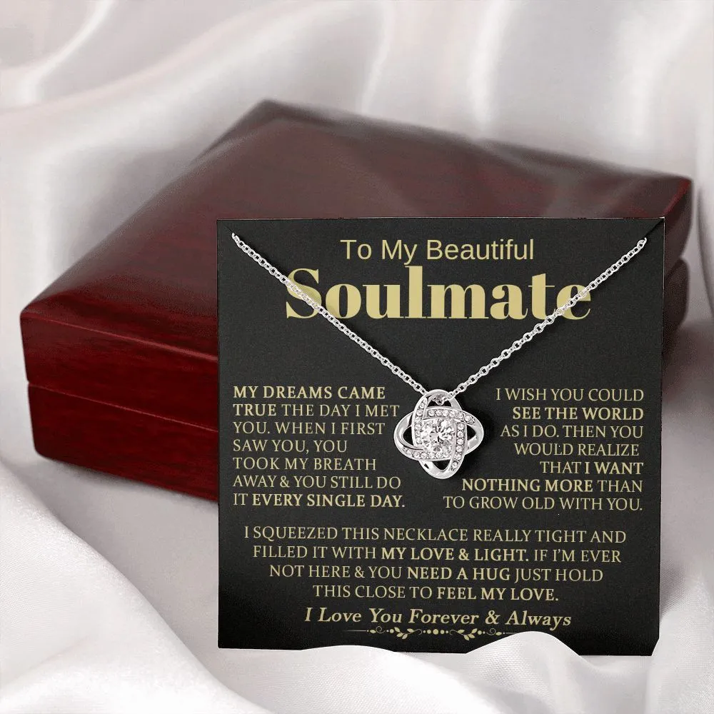 To My Beautiful Soulmate - Love Knot Necklace