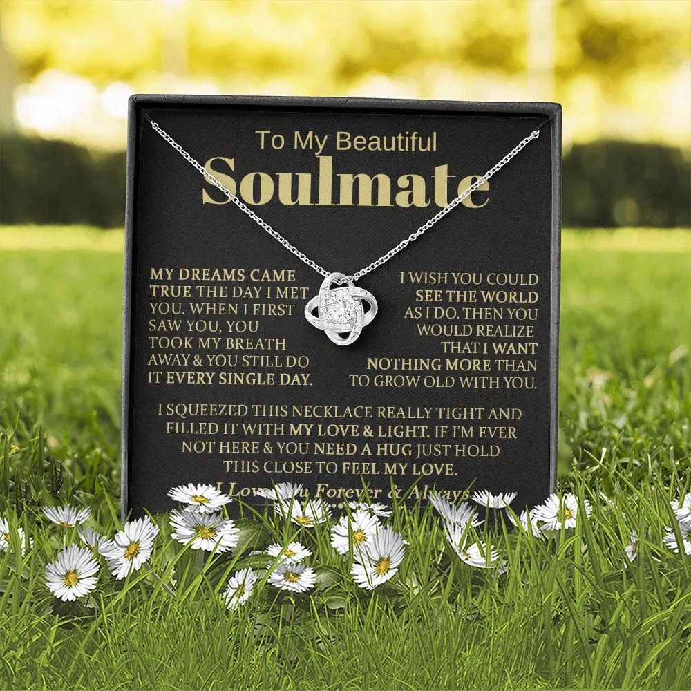 To My Beautiful Soulmate - Love Knot Necklace