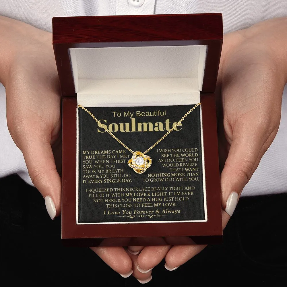 To My Beautiful Soulmate - Love Knot Necklace