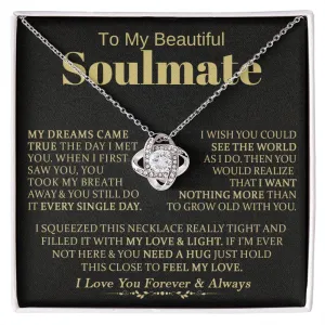 To My Beautiful Soulmate - Love Knot Necklace