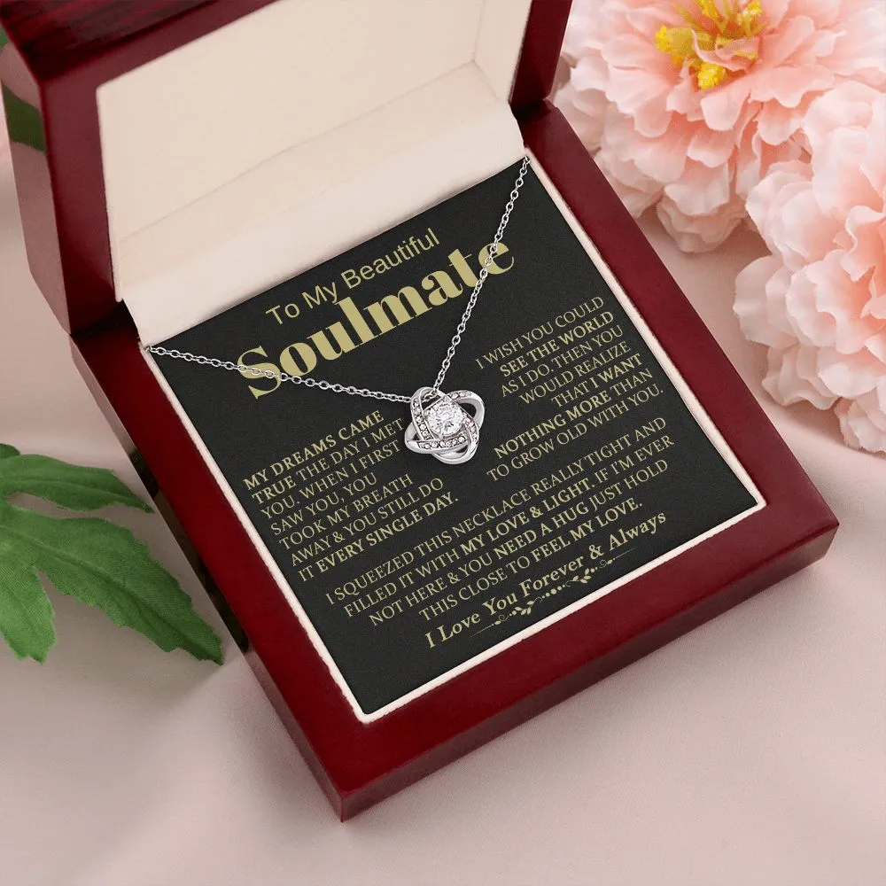 To My Beautiful Soulmate - Love Knot Necklace