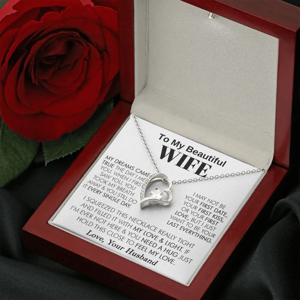 To My Beautiful Wife - Forever Love Necklace