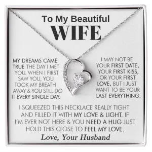To My Beautiful Wife - Forever Love Necklace