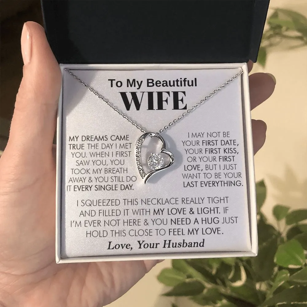 To My Beautiful Wife - Forever Love Necklace