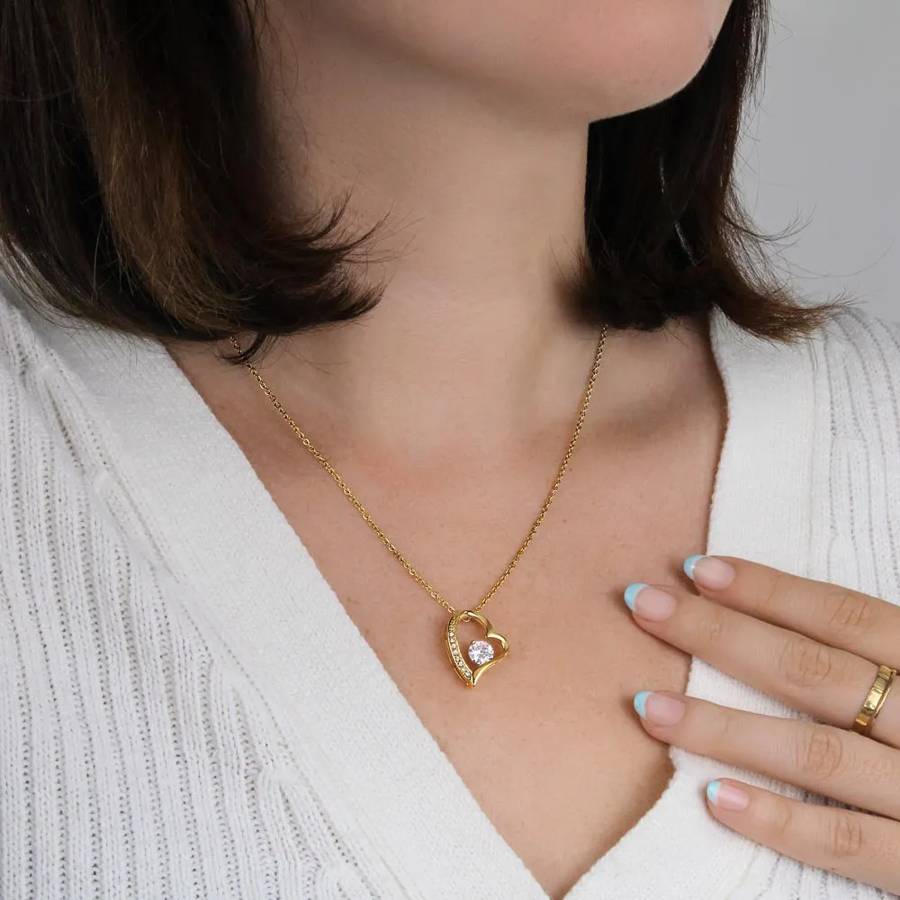 To My Beautiful Wife - Forever Love Necklace